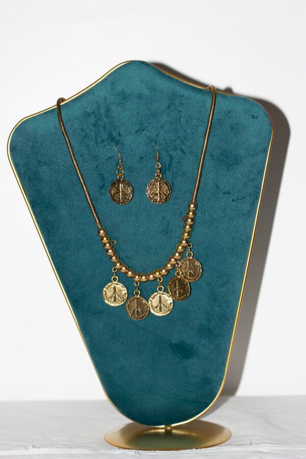 Golden Sahara - Collier et Boucles d’Oreilles Artisanaux
