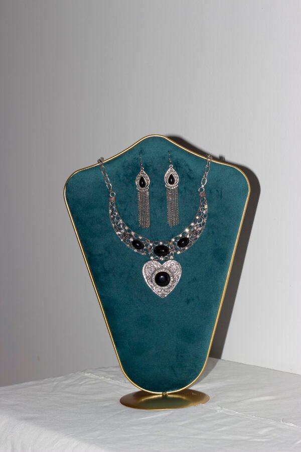 Mystic Heart - Ensemble Collier et Boucles d’Oreilles Artisanaux